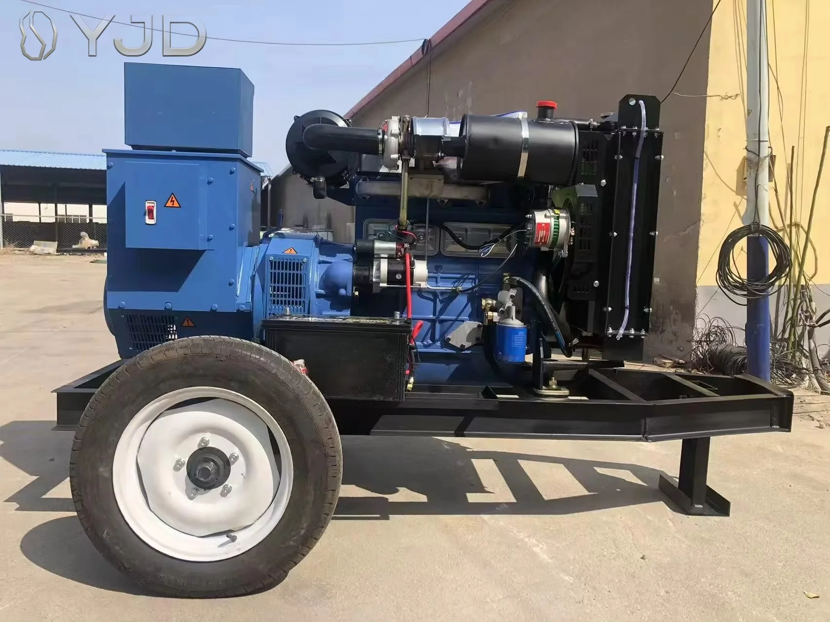 We-Fang Engine ZH4105ZD 58KW 70KVA Diesel Generator Set Auto Start ATS 1800 RPM Trailer Type Open Frame 50/60HZ
