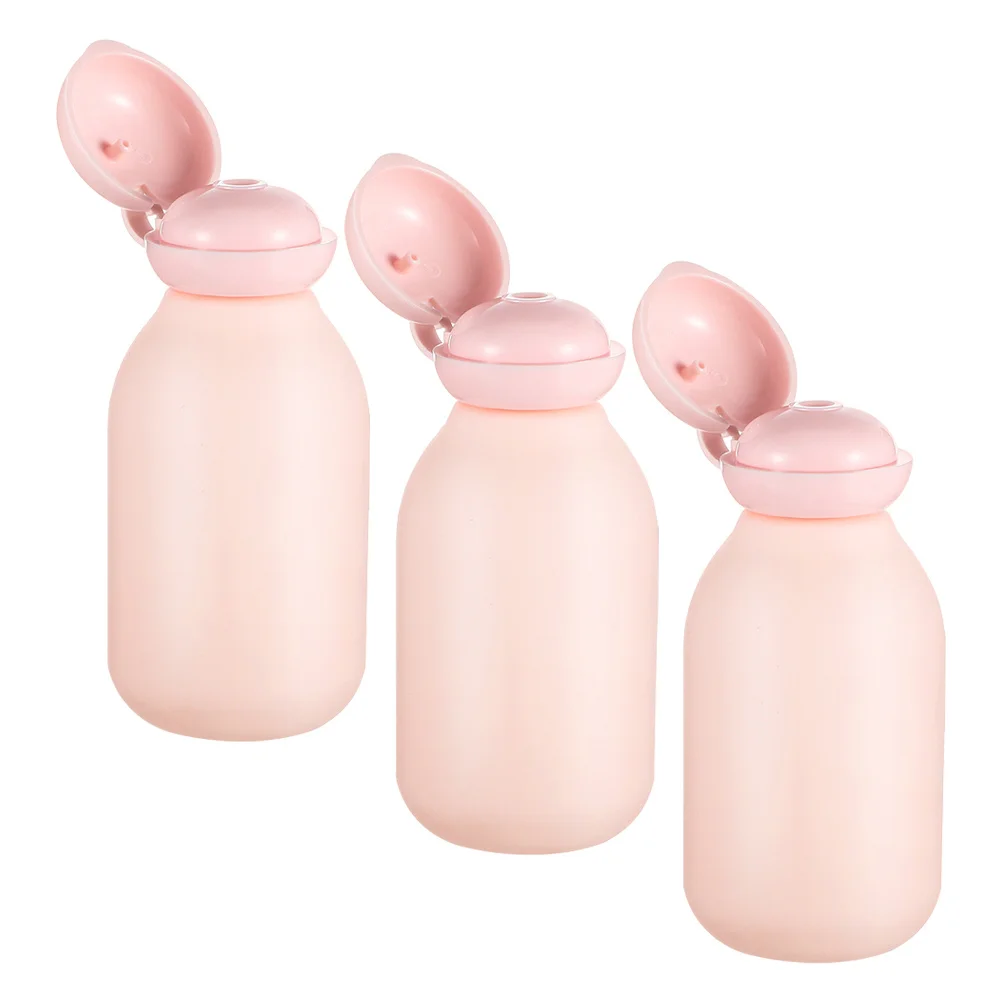 

3Pcs Travel Bottles Portable Toiletry Containers Leakproof Refillable Shampoo Conditioner Clear Plastic Travel Size Bathroom