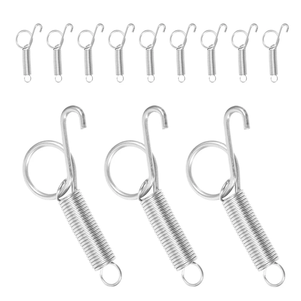 

24Pcs Cage Door Spring Latch Hooks Metal Durable for Pet Cage Lock Rabbit Bird Dog Cat Accessories