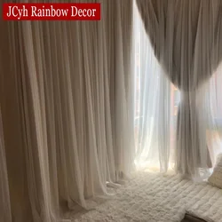 Japanese Romantic Blackout Curtain For Living Room Girls Bedroom Blackout Curtains For Window Curtains Party Tulle Drapes Panels