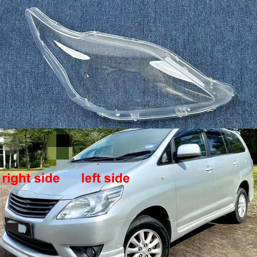 

For Toyota Innova 2012 2013 2014 Headlight Cover Transparent Headlamp Shell Lens Replace Original Lampshade Plexiglass