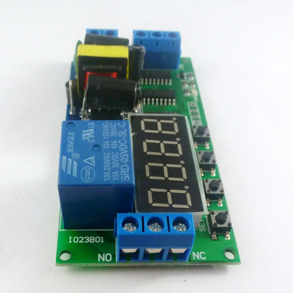AC 85-250V PLC Cycle Multifunction Self-locking Relay  Timer Delay Timer Switch