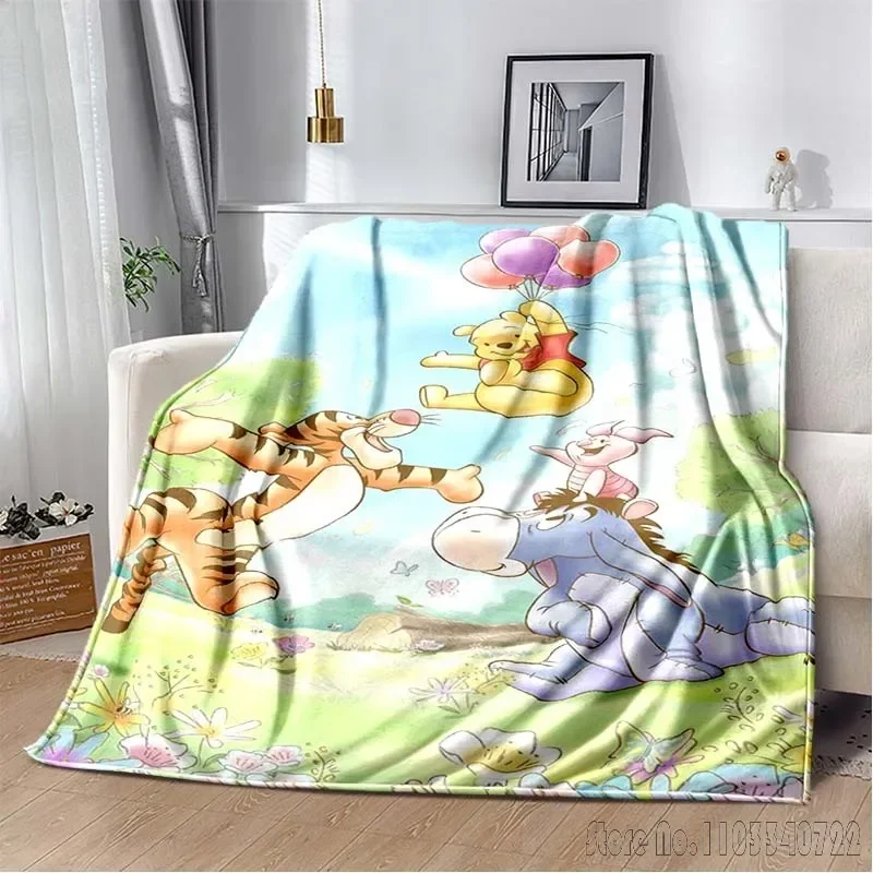 Disney Winnie the Pooh Tigger Mini Cartoon Blanket Travel Picnic Blanket Children's Adult Household Blankets Gift