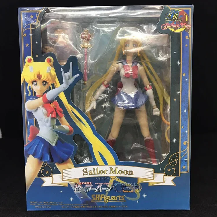 15cm Anime Sailor Moon SHF Tsukino Usagi PVC Figure Doll