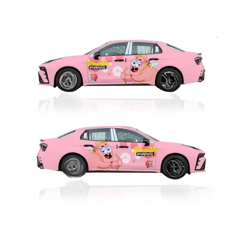 Mingtu Ultimate Flat TPU Gradient Painted Car Color Change Film Sticker Personalized Auto Graffiti Wrap 7.5mil Thickness 5-Year