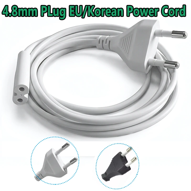 Korean Power Cord 2-prong Korea AC Plug to IEC C7 figure 8 power Cable Korea Power led Volex Power Cable figure 8 1.8M
