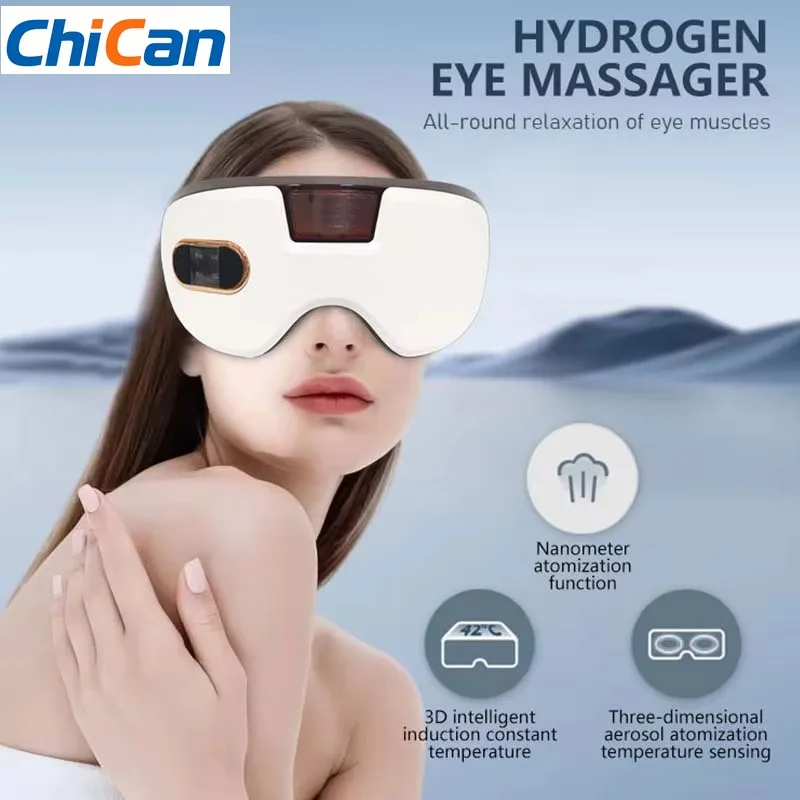 【Hot】Portable USB  Eye Therapy  Eye Glasses High Tech  Eye Massage Equipment With Heat Compression