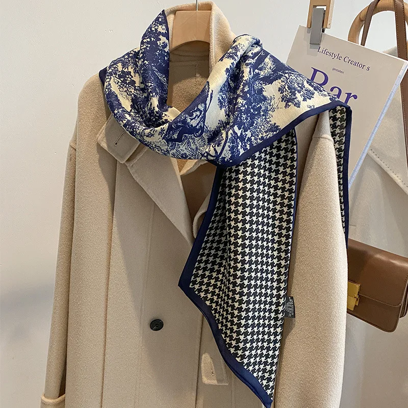 lenco-de-seda-longo-dupla-face-com-design-de-cinto-acessorio-de-luxo-para-casaco-padrao-floral-moderno-feminino-primavera