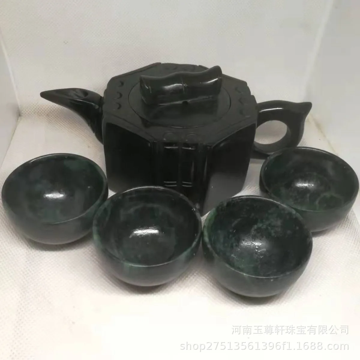 Tibetan jade herbal king stone cup, water cup, teacup jade, various tea sets, teapots, wine cups, jade, gifts, wholesale