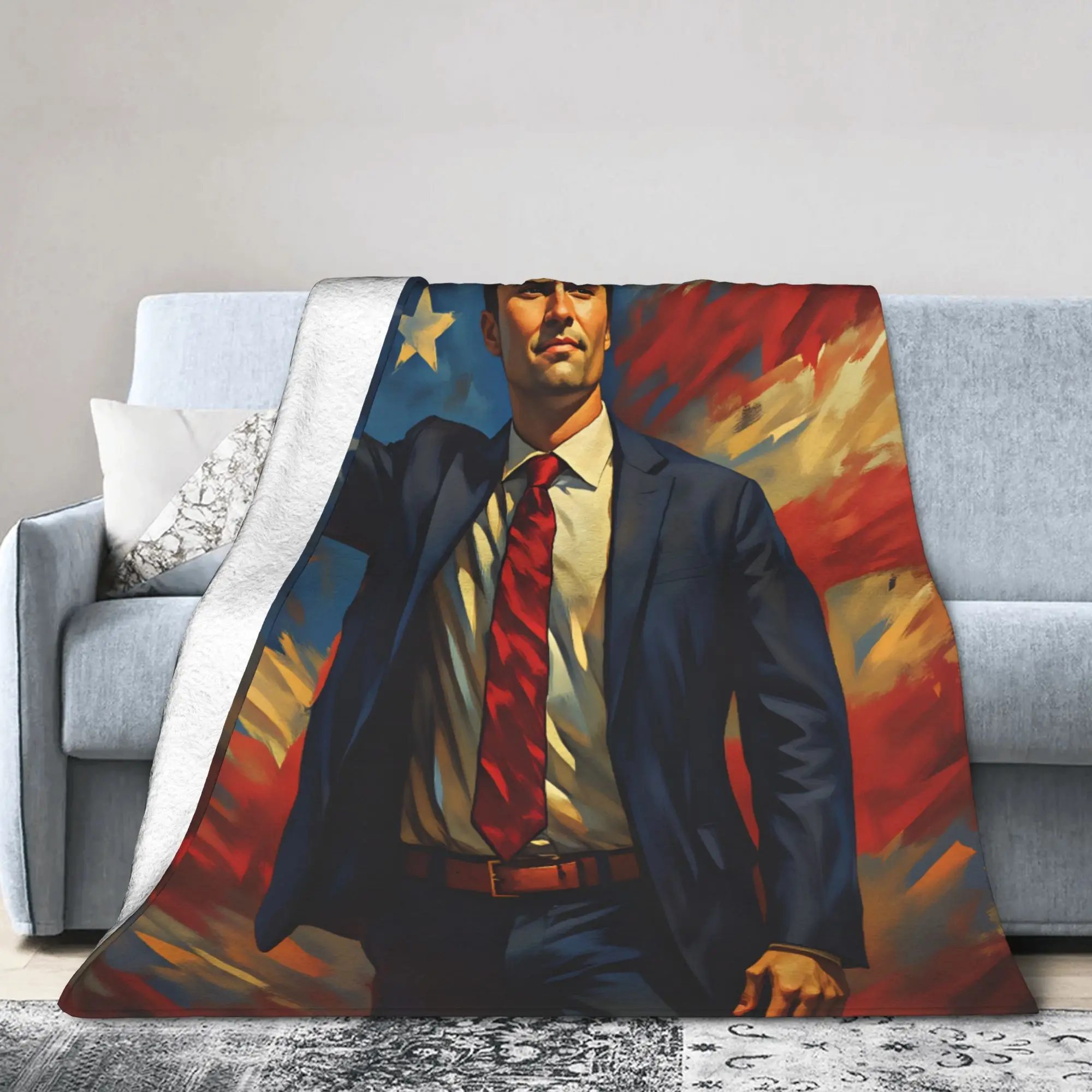 Charlie Kirk R.I.P Blankets  Flannel Funny Warm Throw Blankets for Bedspread Summer,