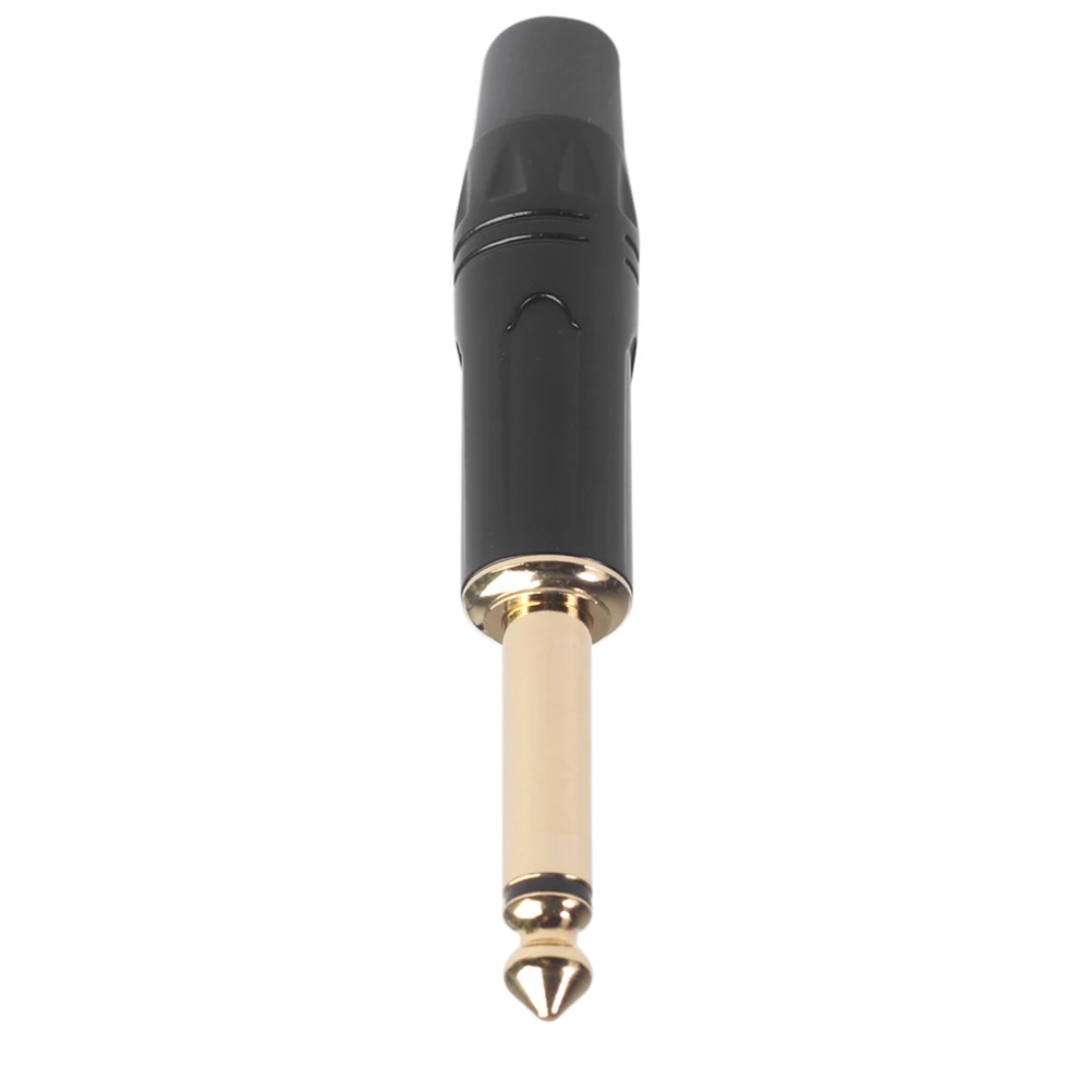 

5PCS 6.35mm Card Microphone 6.35Mm Jack Soldering Guitar Jack Coupler Durable Guitar Connector Low Noise Transmission