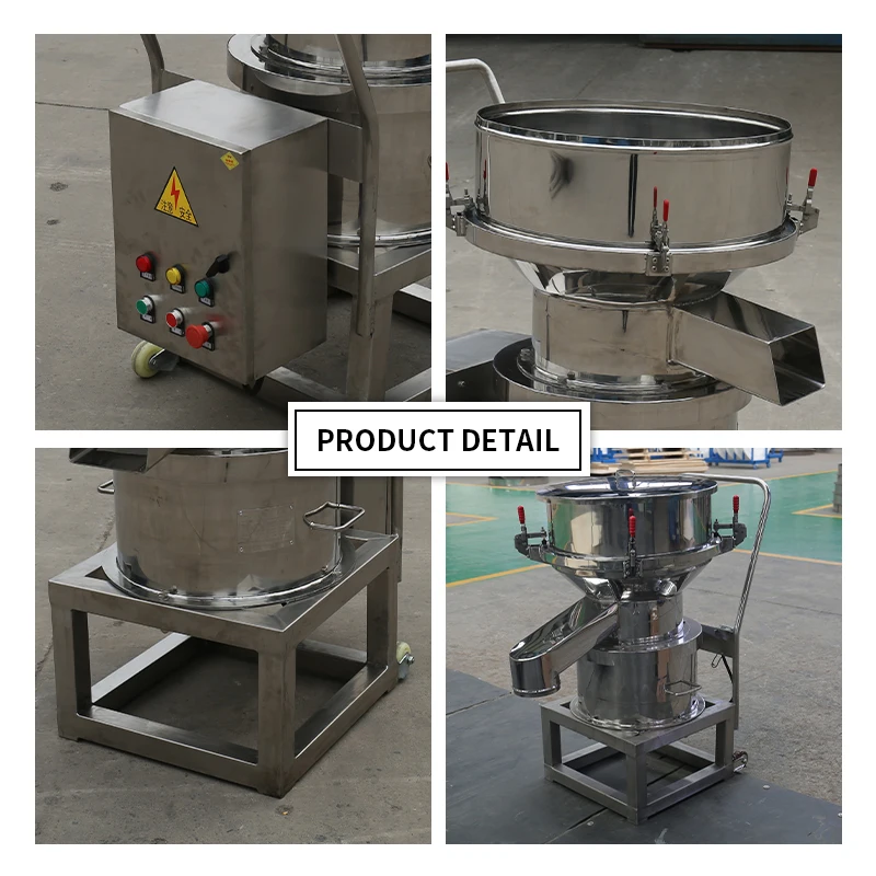 Fruit powder, juice, milk, liquid filter, rotary vibrating screen separator