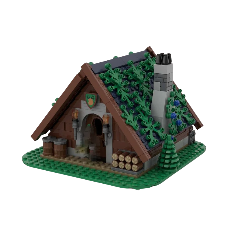 

The MOC building block toy medieval stable house model creative festival gift is suitable for all architecture enthusiasts