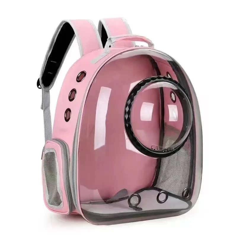 Portable transparent pet backpack