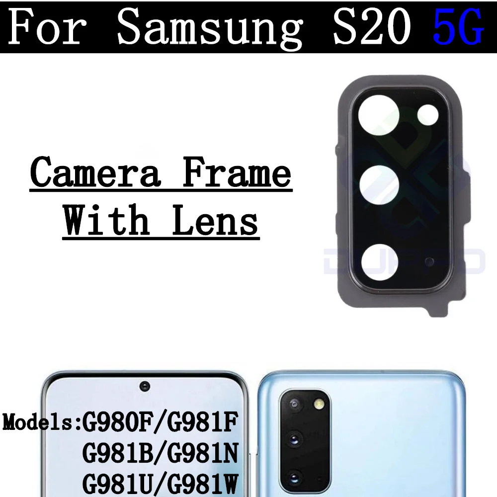 Back Camera Cover Lens For Samsung Galaxy S20 5G G980 G981 Ultrawide + Wide + Main Front Rear Camera Module Flex Parts