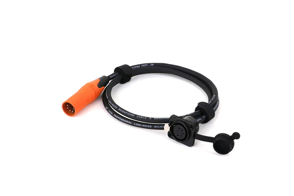 0,3–15 m D-Typ 5-polige XLR-Buchse für Schalttafelmontage zum Durchgang des Steckverbinders, XLR-Kabel – kein Löten für Pro-Audio-Installationen – Detail 4