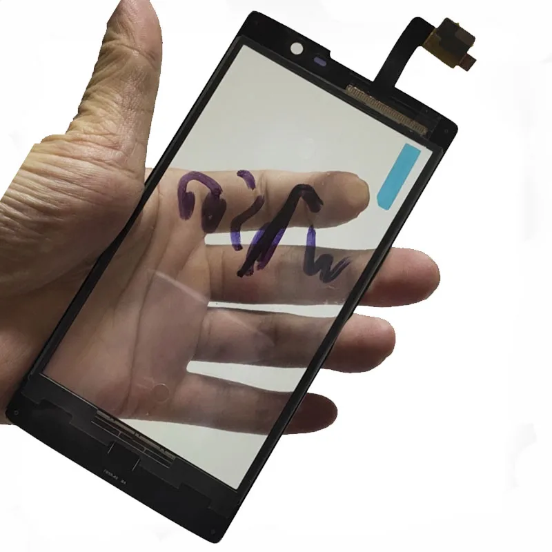 BLACK For PHILIPS Xenium W7500 Touch Screen Digitizer Front Glass Lens Sensor Touchscreen