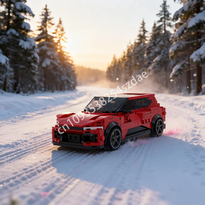 

473 шт. MOC Ferrariesd Purosangue City Champions Модель суперкара Строительные рождественские подарки Блоки Игрушки Сборка DIY Образование Дети