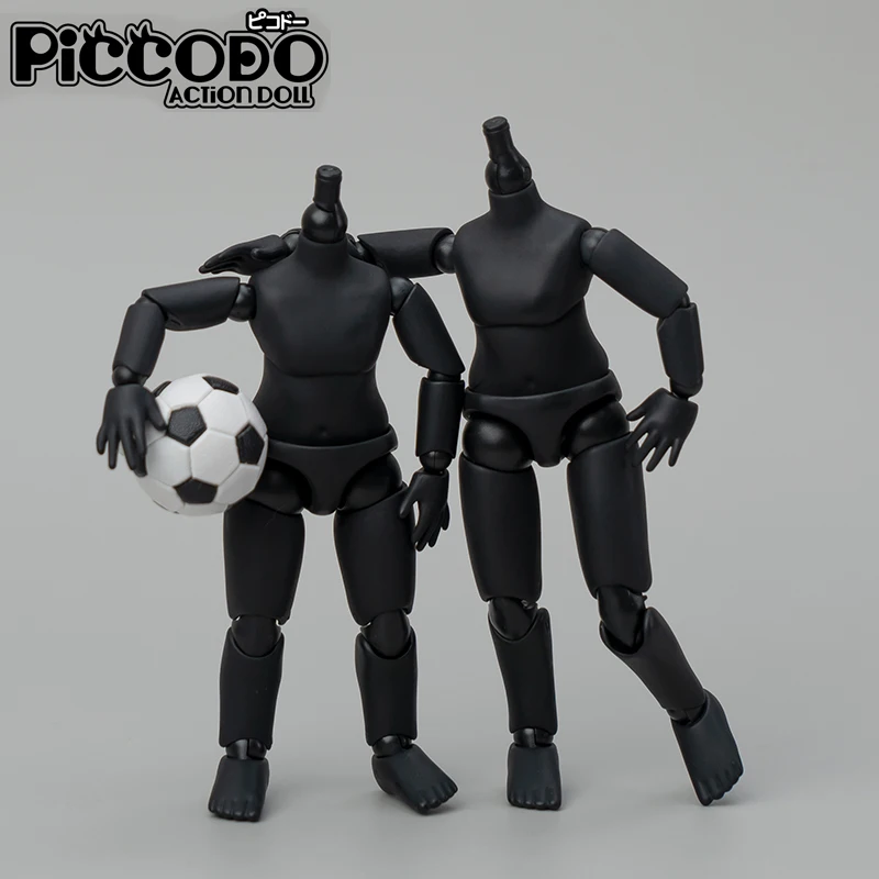 Original PICCODO P9 P10 Doll Body Black White Doll Body Movable Ball Joint Dolls Suitable For GSC, STO, YMY 1/12 BJD Doll Head