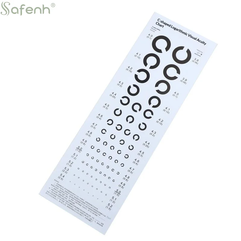 Near Vision Test Cards Vision Chart Decimal Broken C For Eye Exams | Medical/Optical Supplies view 4