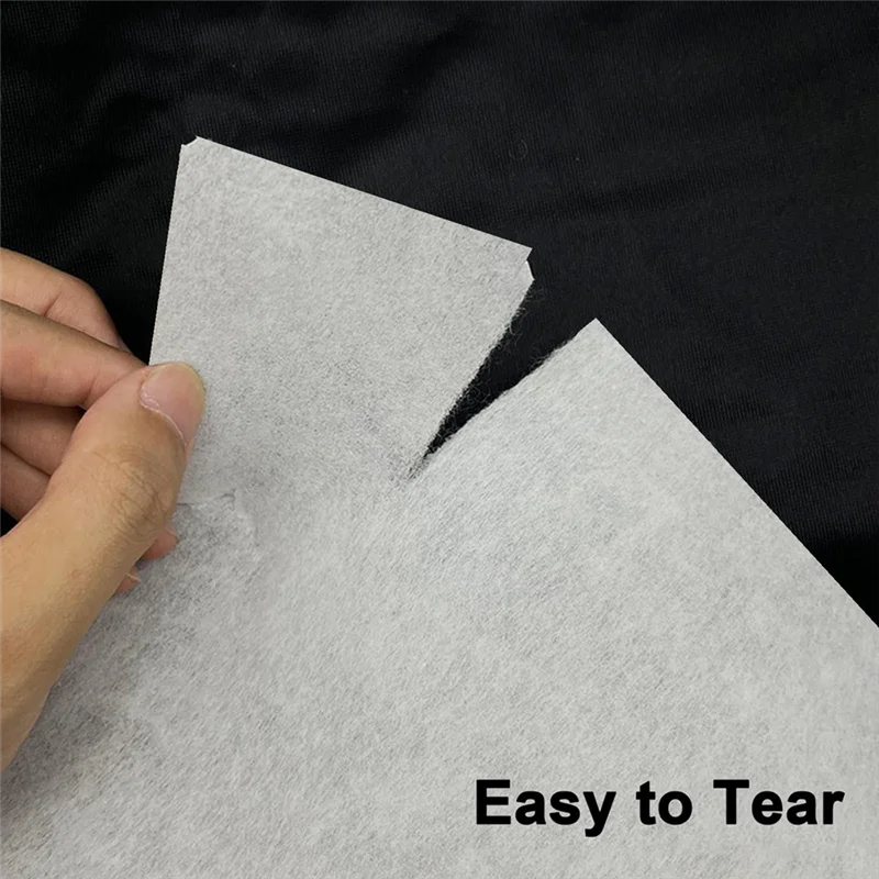 Estabilizador de bom rasgo para bordado, 8x8 polegadas 100 peças estabilizadores de bordado pré-cortados, estabilizador de apoio de bordado