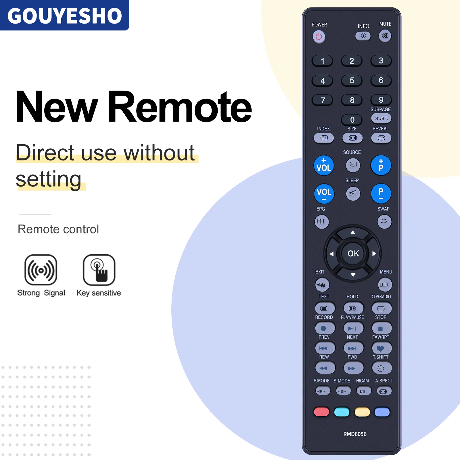 Remote Control RMD6056 baru untuk TV LCD Akura TV