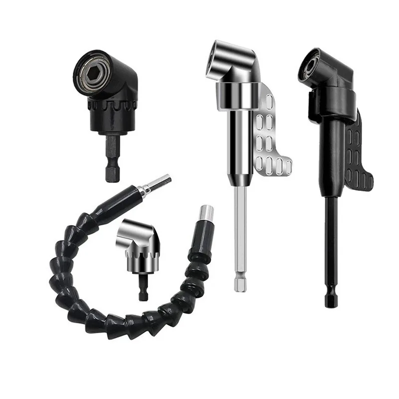 Độ Góc Bộ Tua Vít Ổ Cắm Giá Đỡ Adapter Có Thể Điều Chỉnh Bit Mũi Góc Tua Vít Công Cụ 1/4Inch Lục Giác Ổ Cắm Bit