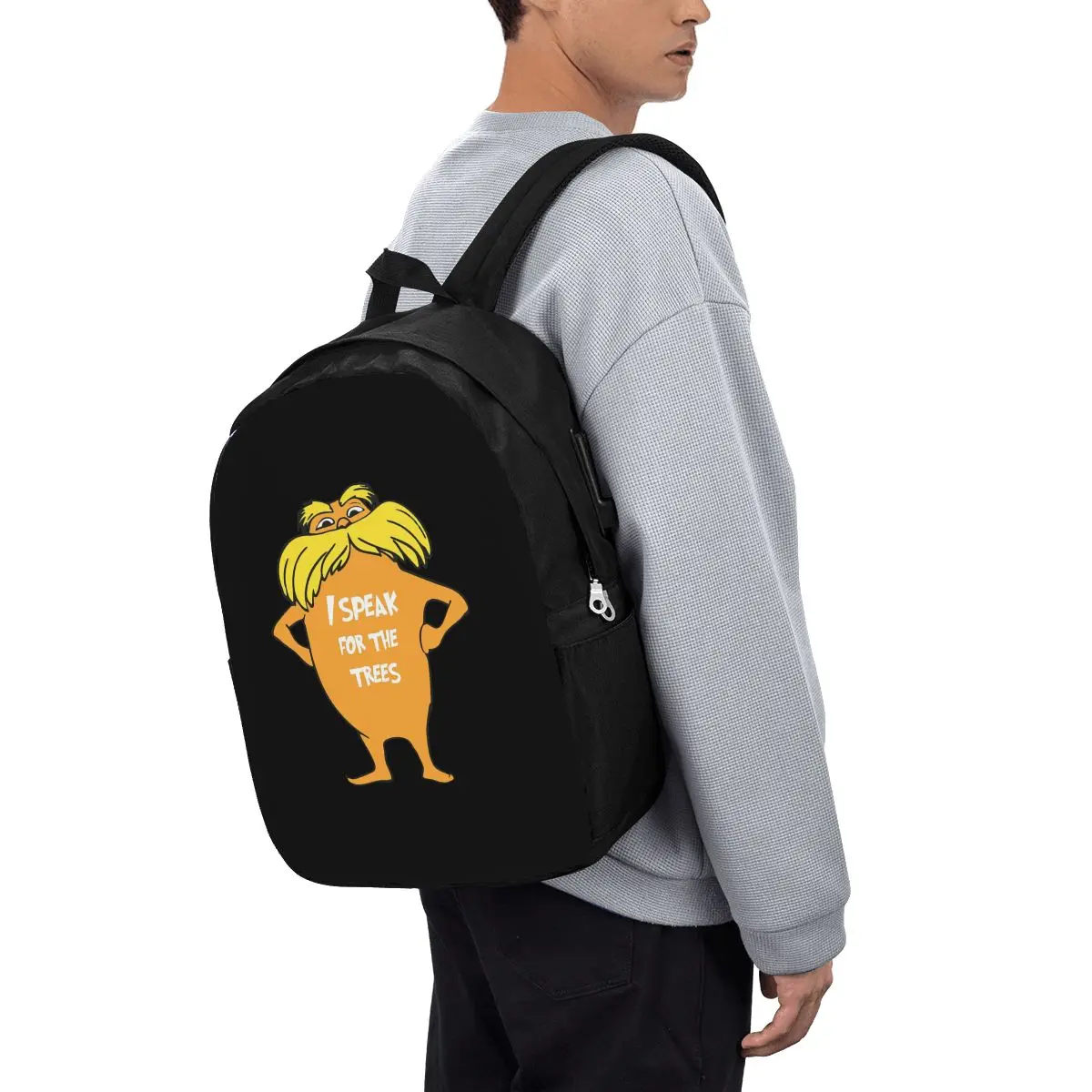 Lorax I Speak For The Trees So Cute Backpack Travel Notebook Bag Computer College Student School Bag Laptop Shoulder Bags