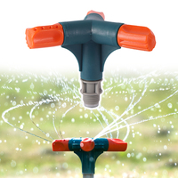 Trident Rotating Nozzle Third Gear Adjustable Rotary Sprinklers for Irrigation System Garden Lawn Watering Gardening Water Tool