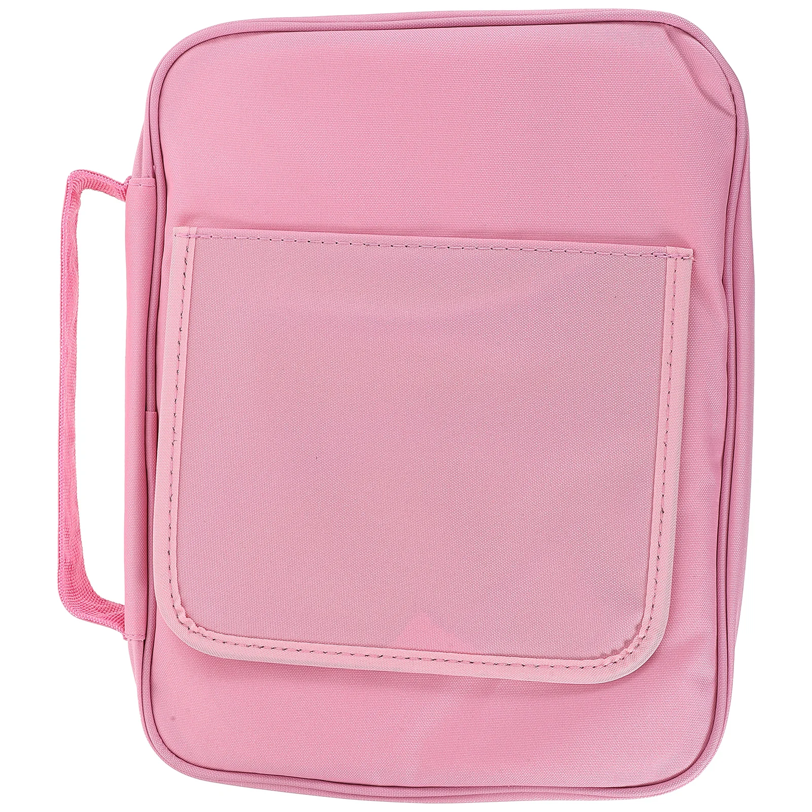 

Canvas Tote Large Capacity Books Documents Notebook Case Pink Textbook Carrier Storage Handheld Bag Office File