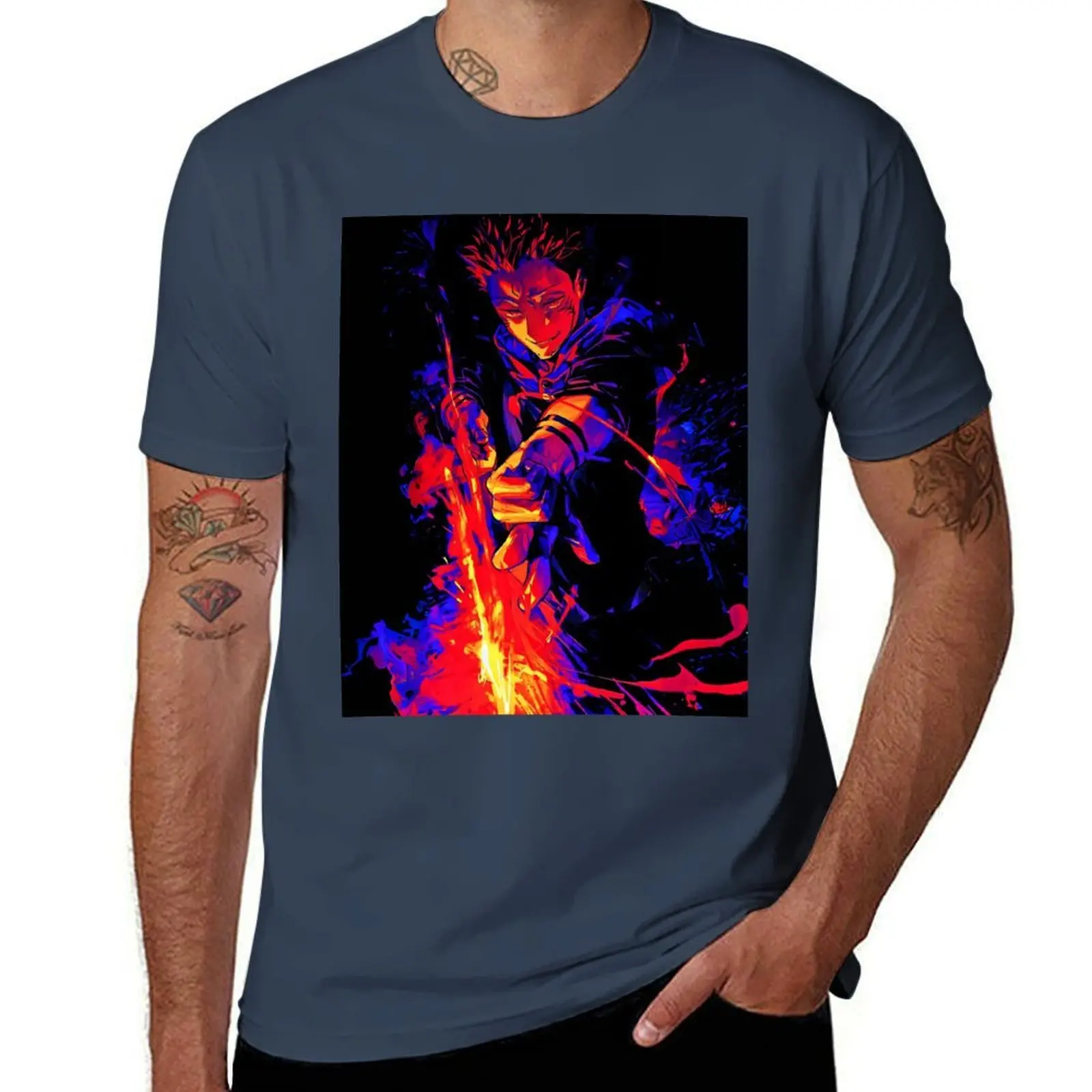 

Ryomen Sukuna T-Shirt Casual All Match Short Sleeve T-Shirt