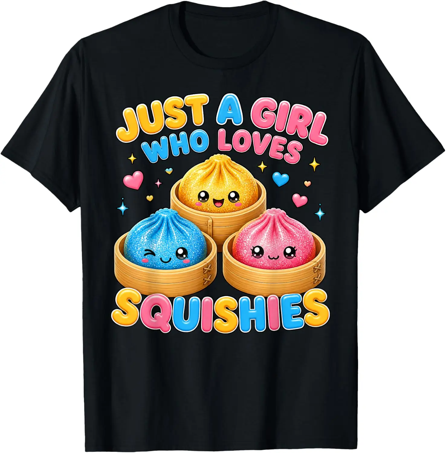Just A Girl Who Loves Squishies Cute Kawaii Anime Girls Kids T-Shirt