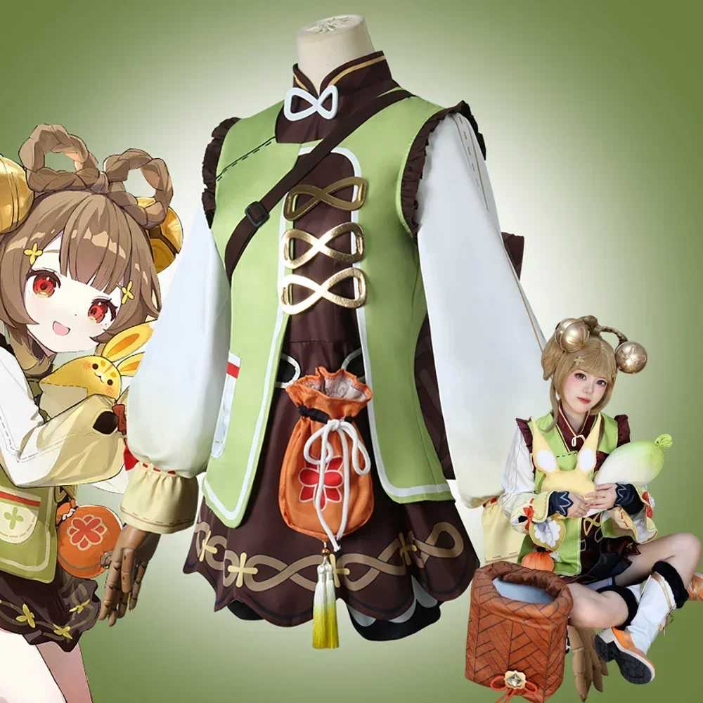 

CosplayYaoYao Cosplay Costume Adult Carnival Uniform Wig Anime Halloween Party Costumes Masquerade Women Game Genshin Impact