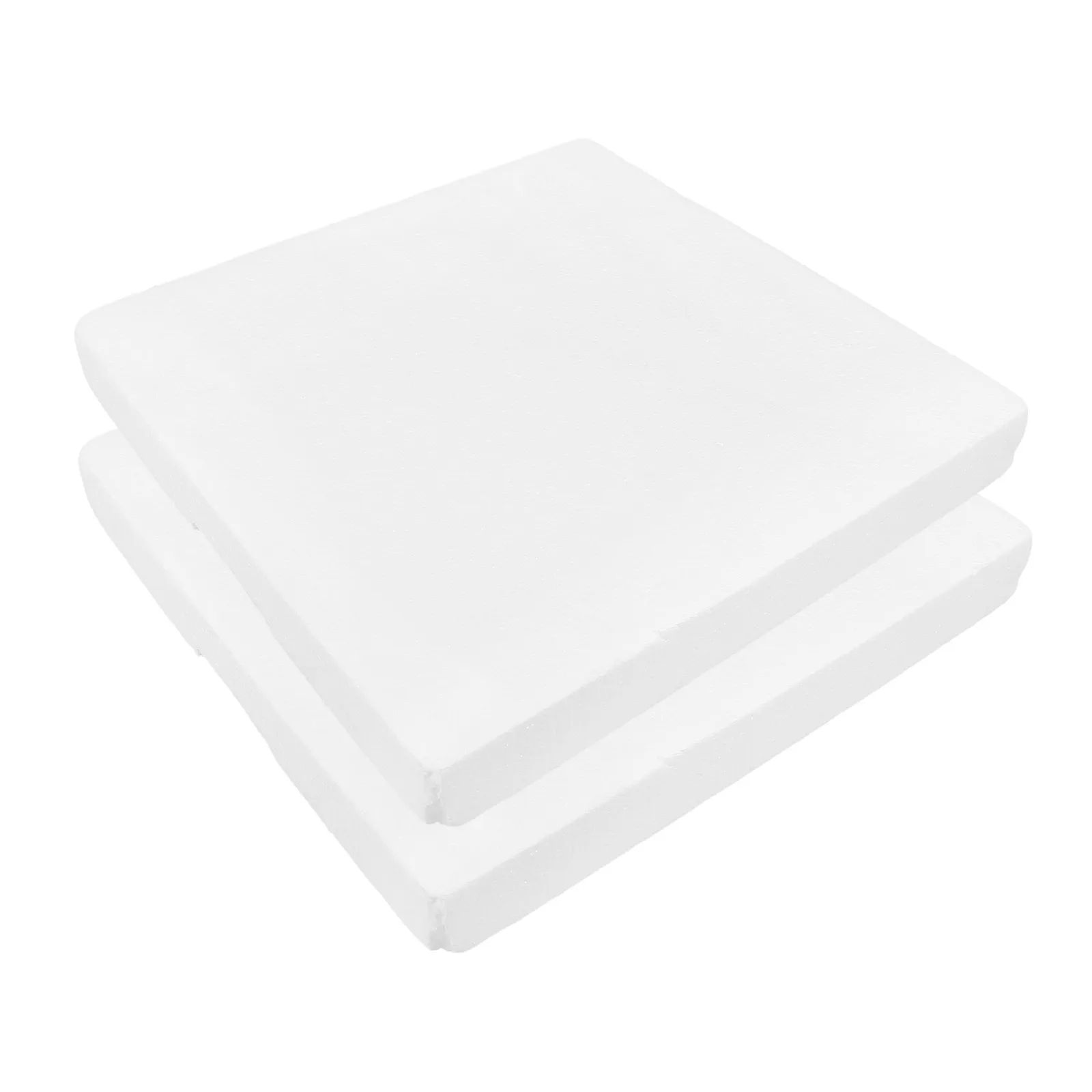 

2pcs White Density Foam Board Material for Kindergarten DIY Crafting Sheets Art Crafting Foam Blocks Supplies Model Making