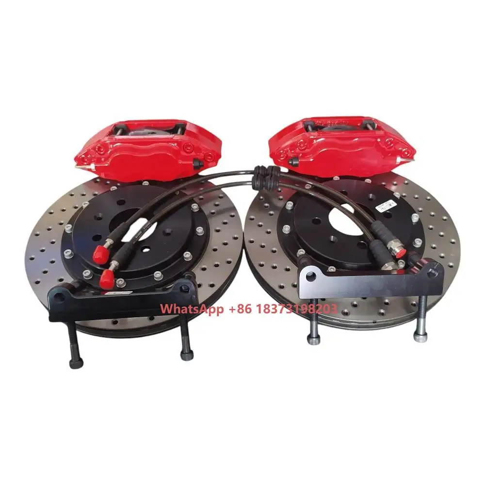 

Big Brake Kit 7600 4 Piston Caliper with Drilled Disc for E36 320i