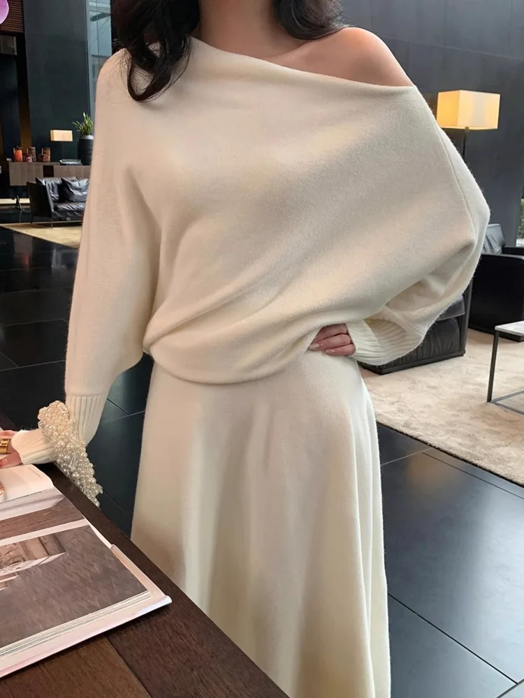 

Осень-зима 2025 года, новые комплекты в тон, свитер, пуловер, юбка, ансамбль, женские комплекты из 2 предметов, женская одежда, ropa mujer, женская одежда