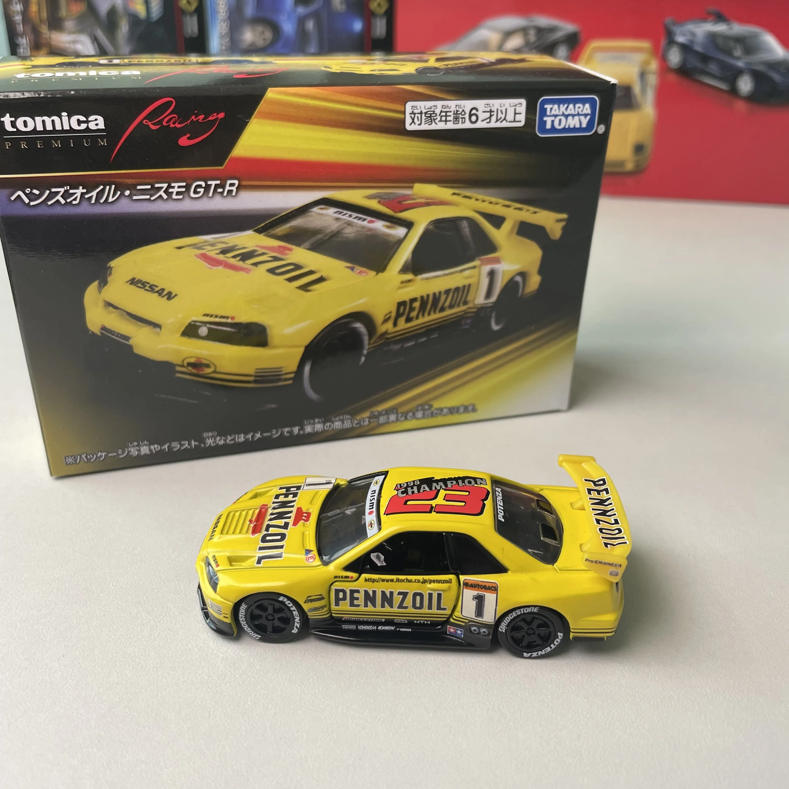

Takara Tomy Tomica Premium Racing Penz Oil Nismo GT-R Alloy Car Vehicle Diecast Metal Mode Collection Display Boy Toy Gift