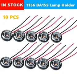 10X 1156 Bulb Socket BA15S Lamp Holder P21W Adapter Base Connector Car Light Base Auto Led Lights Bulb Socket Connector