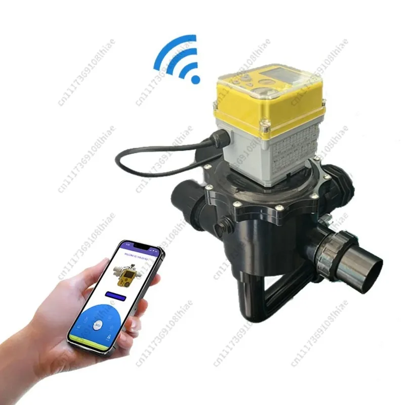 Smart WiFi 6 Wayfor Filter Systems，Smart WiFi 6 Way Automatic Backwash，Valve – 110V‑240V Swimming Pool Multi Port Valve Actuator