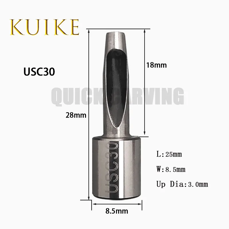 10PCS EMMA Stanzen Messer 28mm USC Loch Stanzen Schneiden Maschine Zubehör HSS Punch Bit Leder Stanzen für perforierte Schnitt