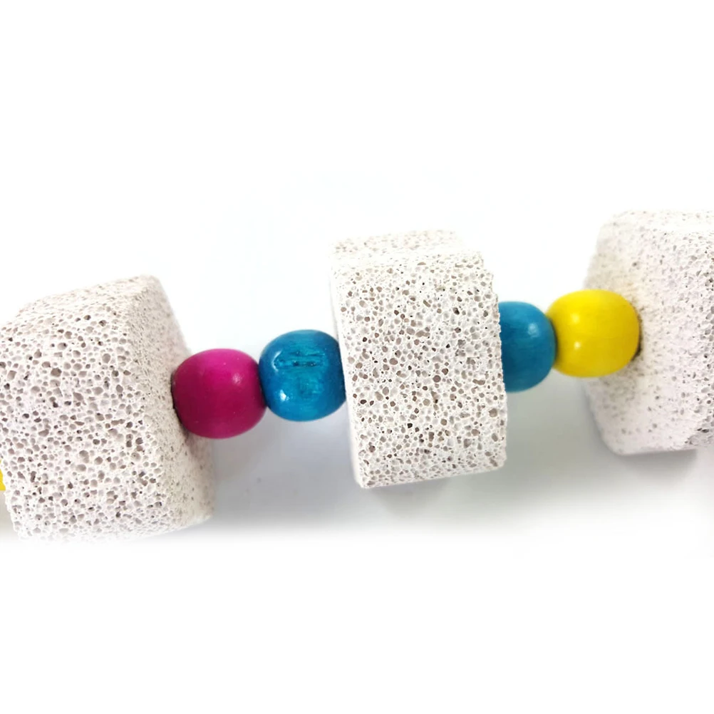 

Small Animal Chew Toys Mineral Pet Teeth Grinding Toy Beautiful Colors Bell Long Lasting Fun Squirrel Hamster Chinchilla Parrot
