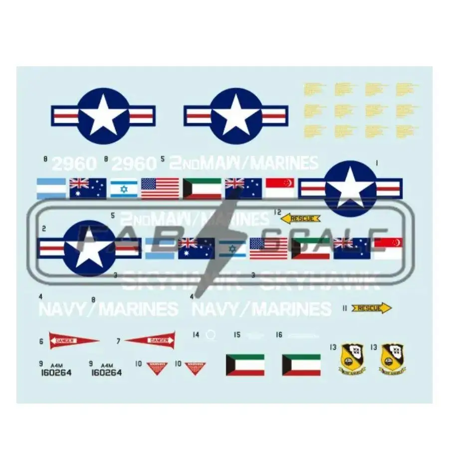 فاب FD72074 1:72 "A-4M The Last Skyhawk NAWS China Lake CA 1979"