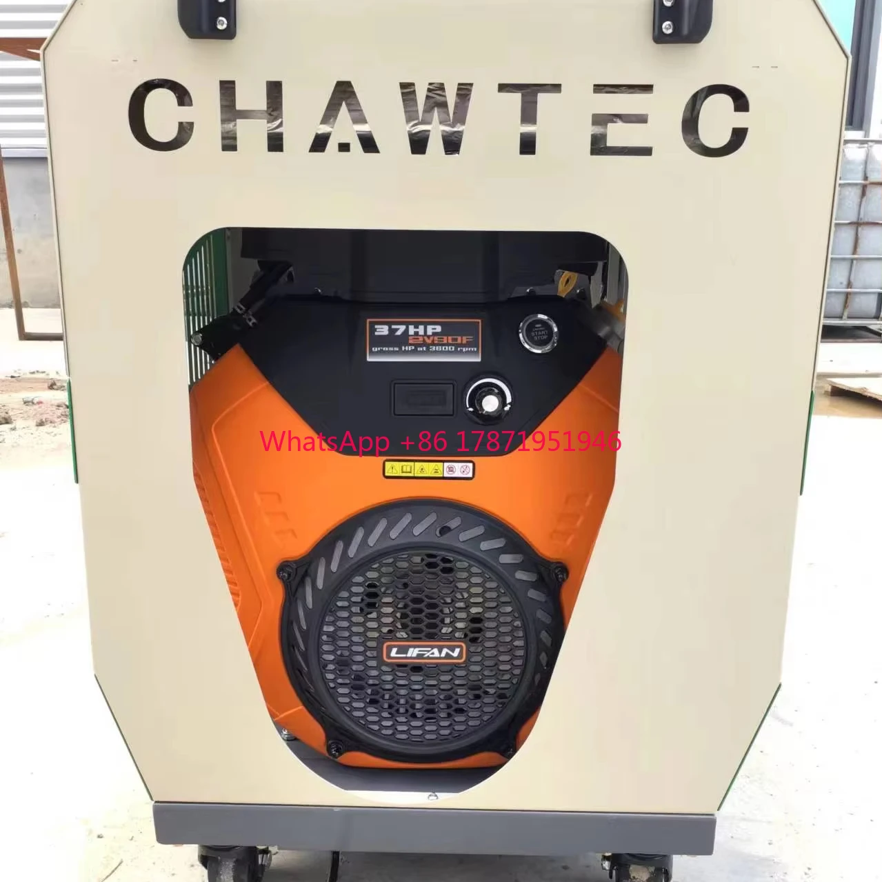 ChawTEC 3800psi High Pressure Sewer Drain Cleaner Sewer Jetter Drain Cleaning Machine For 23 inch Drain Ducting