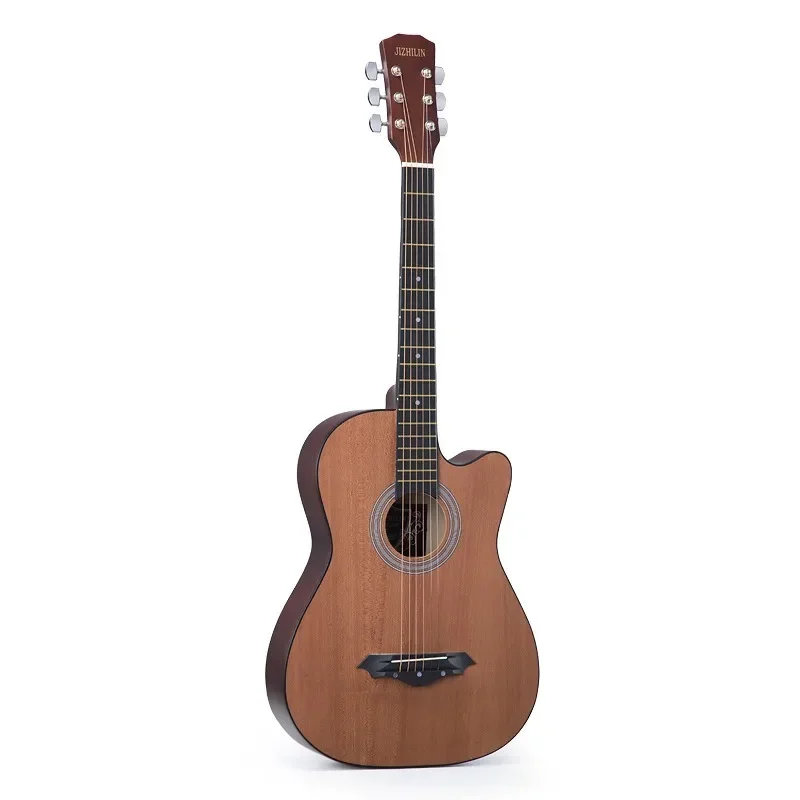 38 Inch Thin Body Acoustic Electric Guitar Beginner Guitar Introductory Practice Instrument Parts and Accessories Set