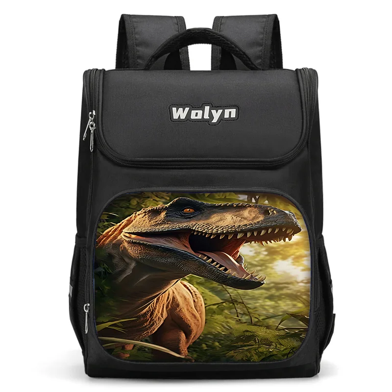 Jurassic Period Dinosaur Park Large Child Backpack Boy Girl School Bag For Men Women Traveling Backpack Durable Multi Compartmen