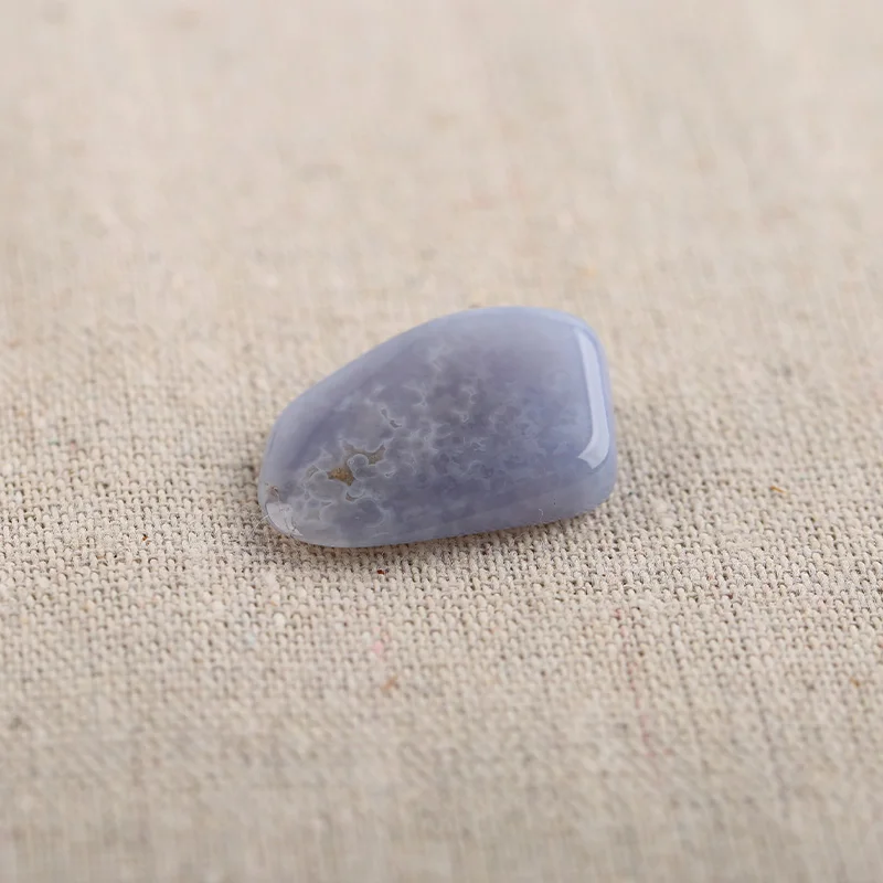 

B&F Nugget Blue Lace Agate Pendant Beads, Handmade Natural stones beads, Polished Stones for jewelry Making Supplies