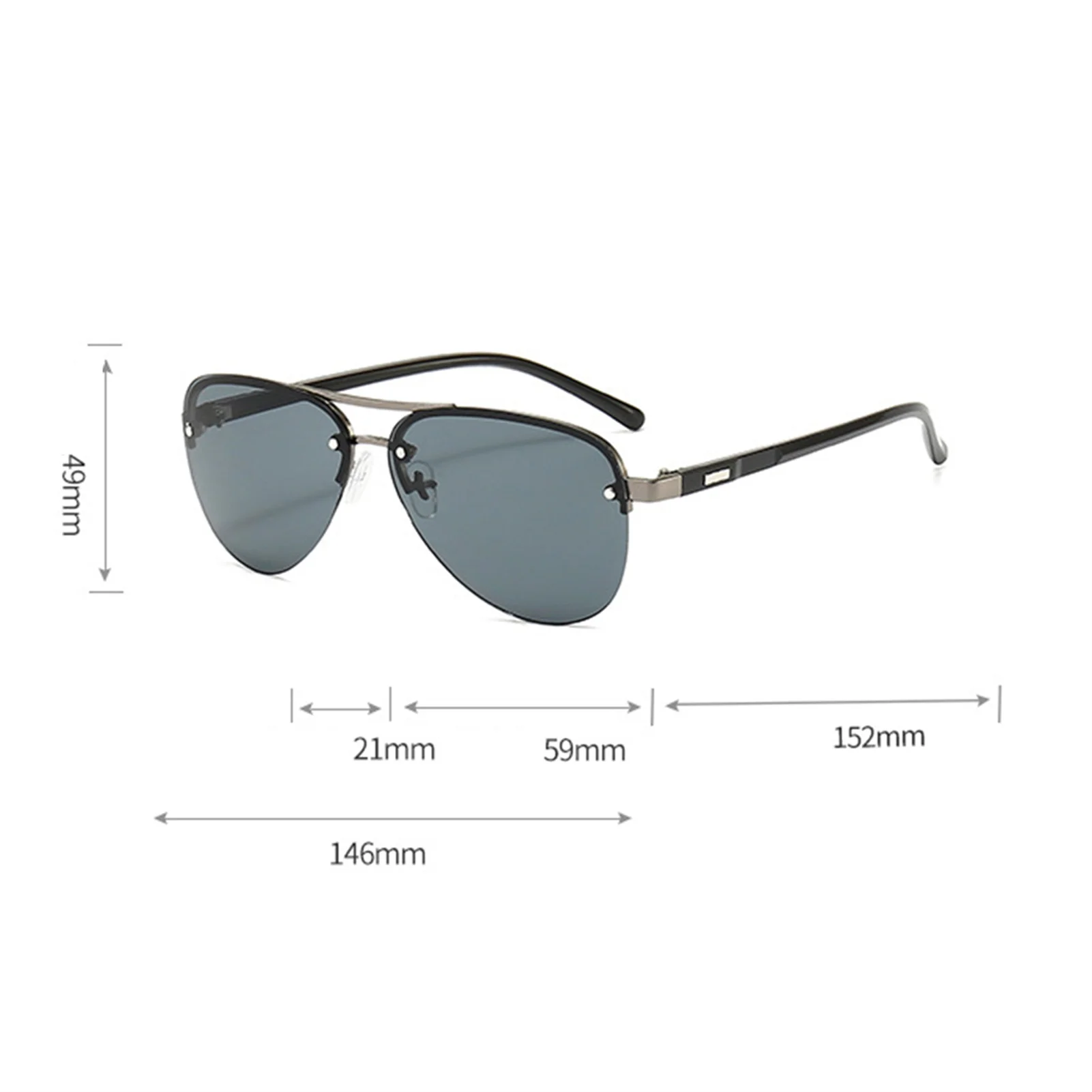 Vintage Polarized Sunglasses UV Protection Anti Glare Big Frame Glasses for Sports Travel Fishing Cycling Photograph Cosplay