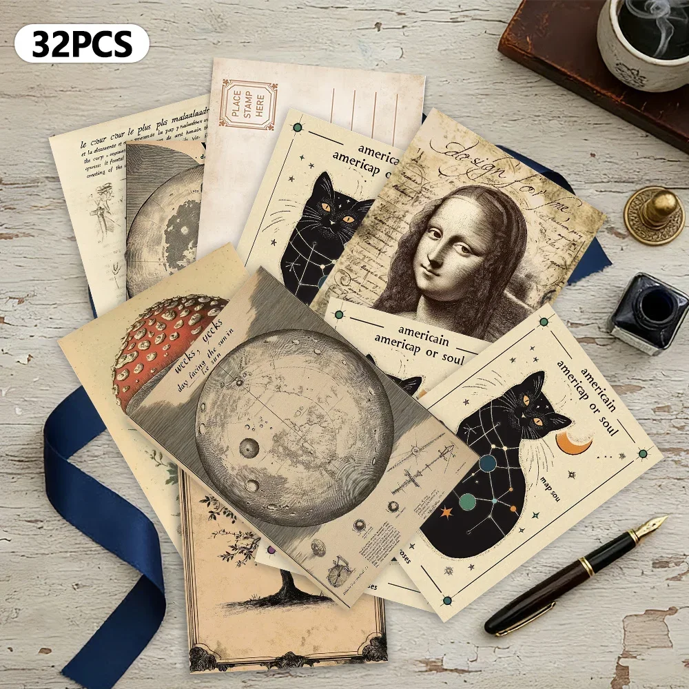 32 piezas, estilo vintage, pos - Collectible Vintage Greeting Cards reseña y precio