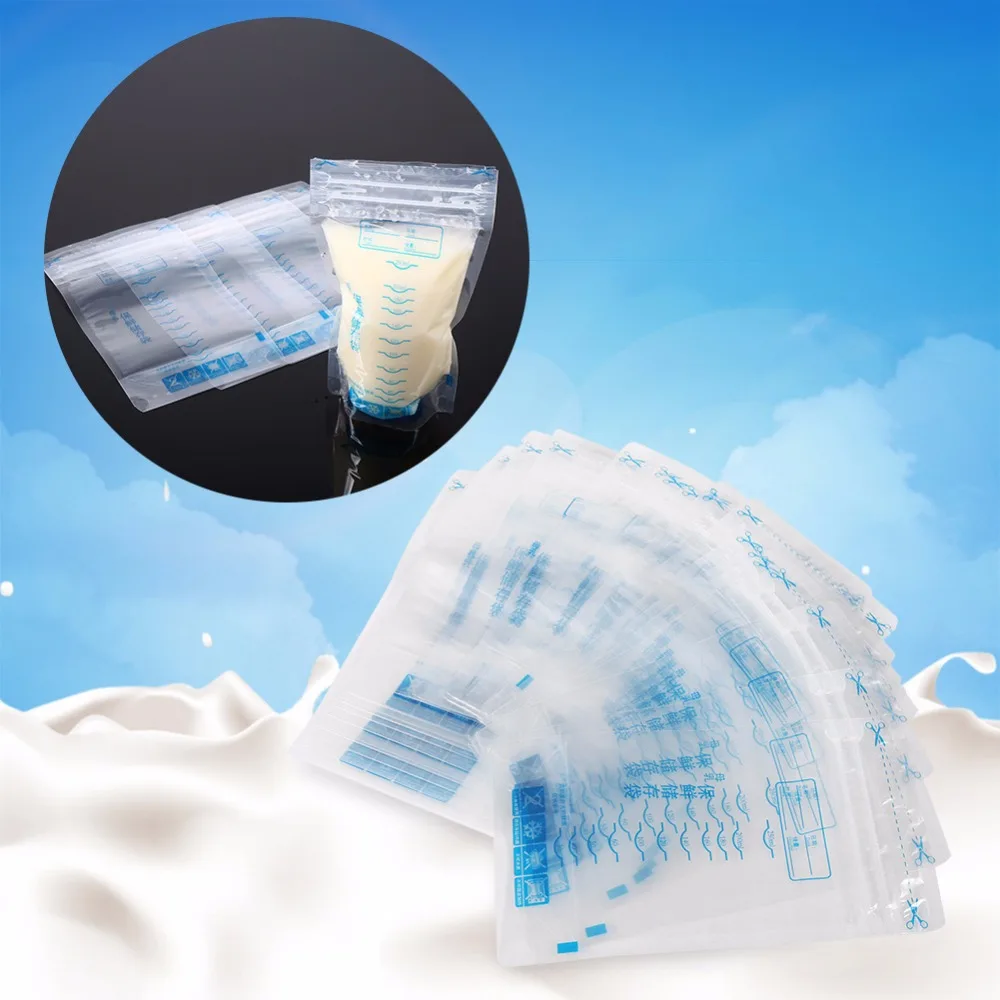 

30Pcs 250ml Milk Freezer Bags Mother Milk Baby Food Breast Milk Bag BPA Free Baby Safe Feeding Bag Feeding Breast Pump Save Part