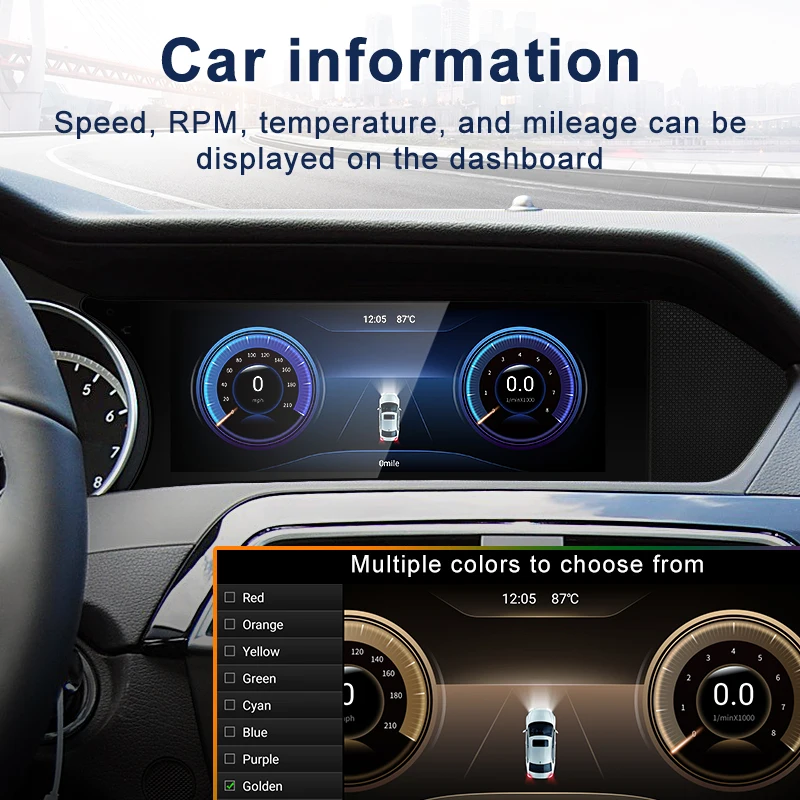 STWEI 2025 New Qulacomm Snapdragon6225 Android13 Wireless AUTO For Mercedes Benz C Class 11-15 W204 S204 Intelligent System